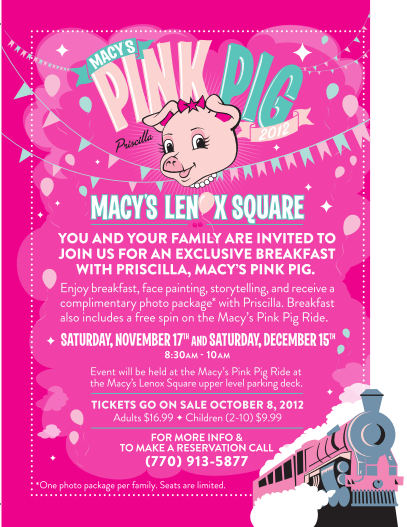 Pink Pig Flier Pink Pig