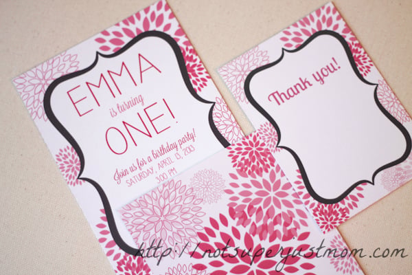 Pink 1st birthday party, Not Super Just Mom