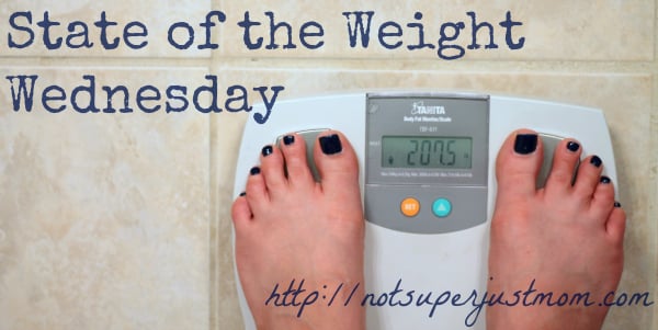 State of the Weight Wednesday, Not Super Just Mom