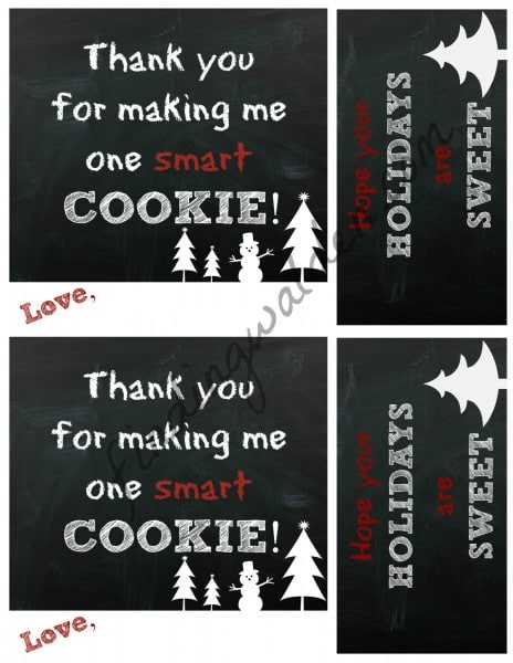 FREE Printables: Holiday Treat Tags! - Caffeine and Cabernet