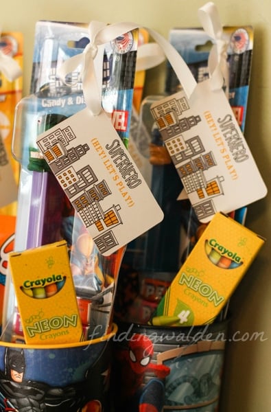 superhero party favors