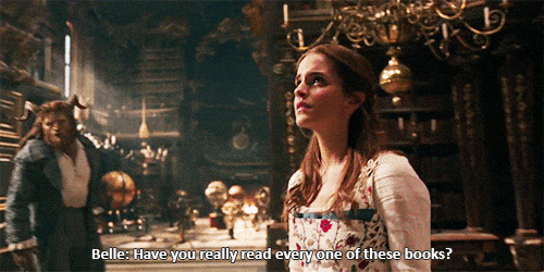 Beauty and the Beast Library gif